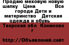 Продаю меховую новую шапку › Цена ­ 1 000 - Все города Дети и материнство » Детская одежда и обувь   . Тверская обл.,Конаково г.